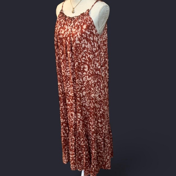 Anthropologie XS Maxi Dress Flowy Low Back - Picture 4 of 8